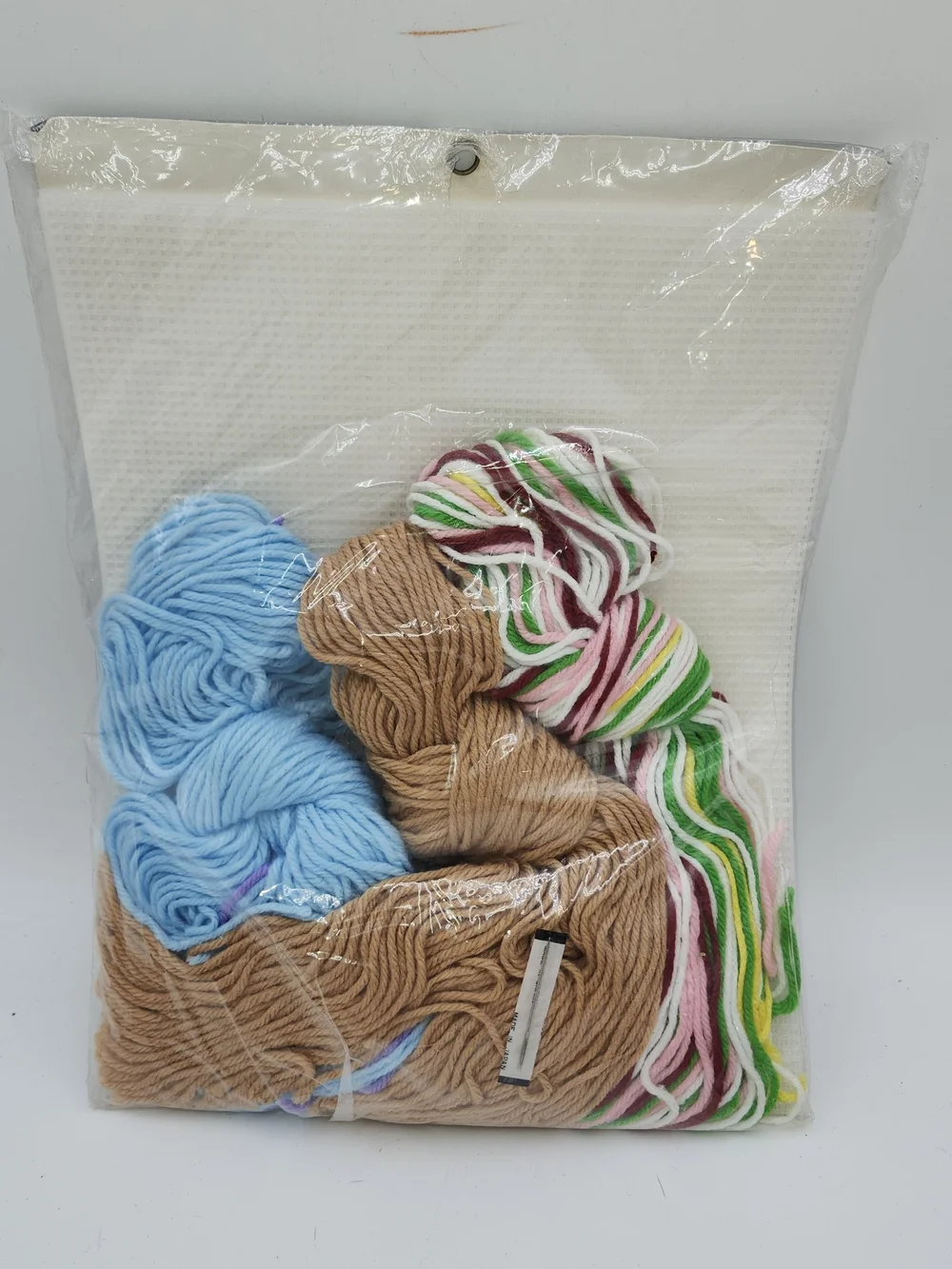Vintage  Bucilla 61196 Candy Cane Bears Ornament Kit needlepoint Christmas Craft